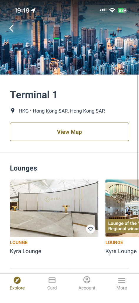 Priority Pass 手機 App 截圖