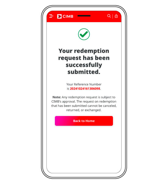 Redeem CIMB Bonus Points - Step 6